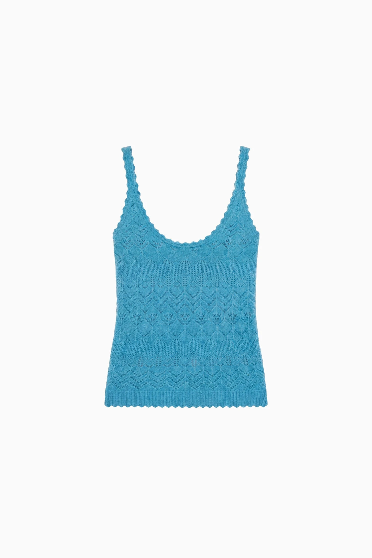 Brielle Cashmere Tank in Cerulean