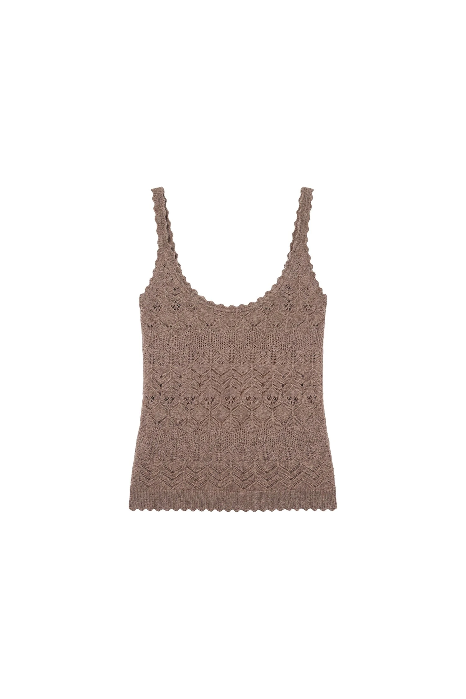 Ulla Johnson Brielle Cashmere Tank in Driftwood ulla johnson brielle cashmere tank
