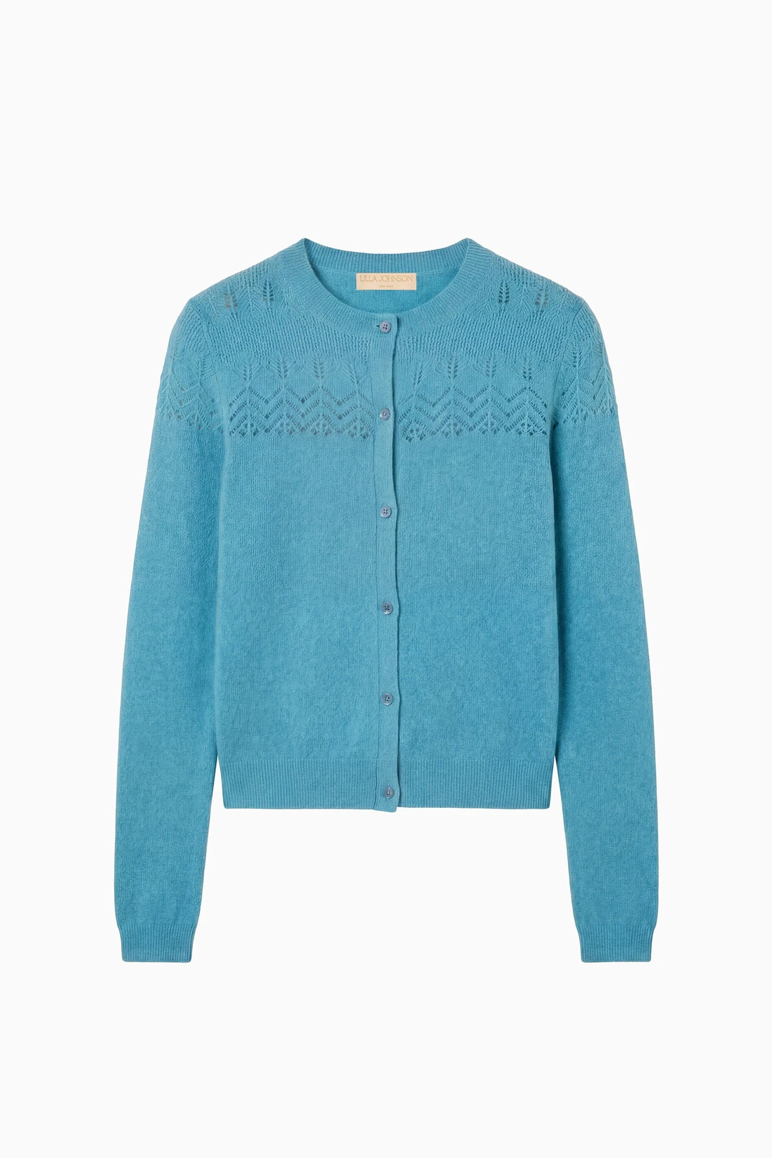 Cassia Cashmere Cardigan in Cerulean