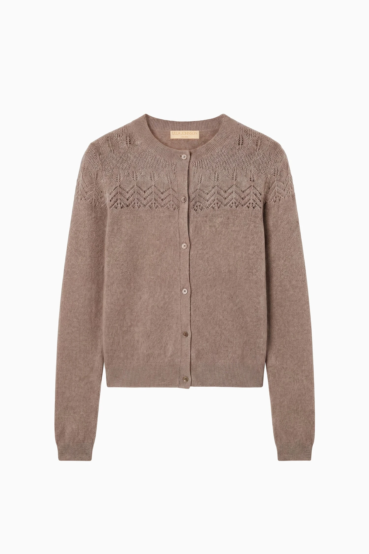 Cassia Cashmere Cardigan in Driftwood