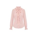 ulla johnson catroux long sleeve silk blouse