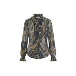 ulla johnson catroux long sleeve silk blouse