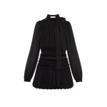 ulla johnson celestine long sleeve silk dress