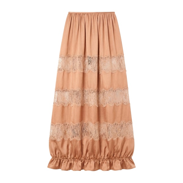 ulla johnson chantal silk midi skirt