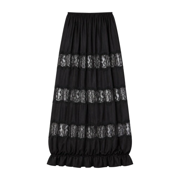 ulla johnson chantal silk midi skirt