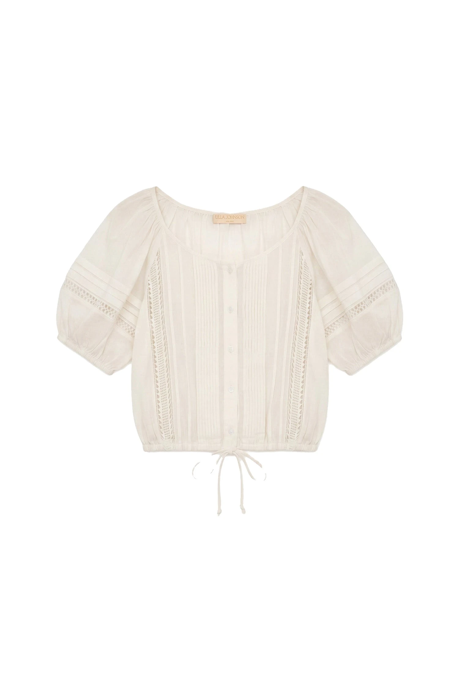 Ulla Johnson Clara Cotton Top in Pristine ulla johnson clara cotton top