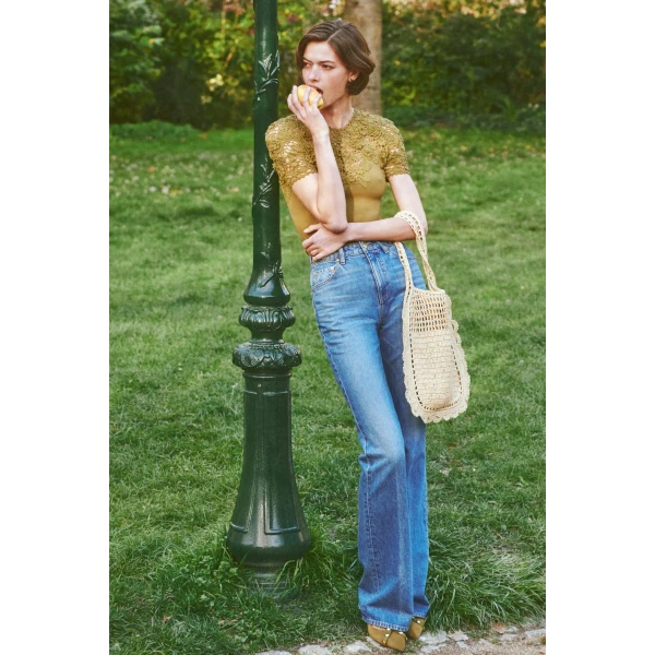 ulla johnson clelia crochet top