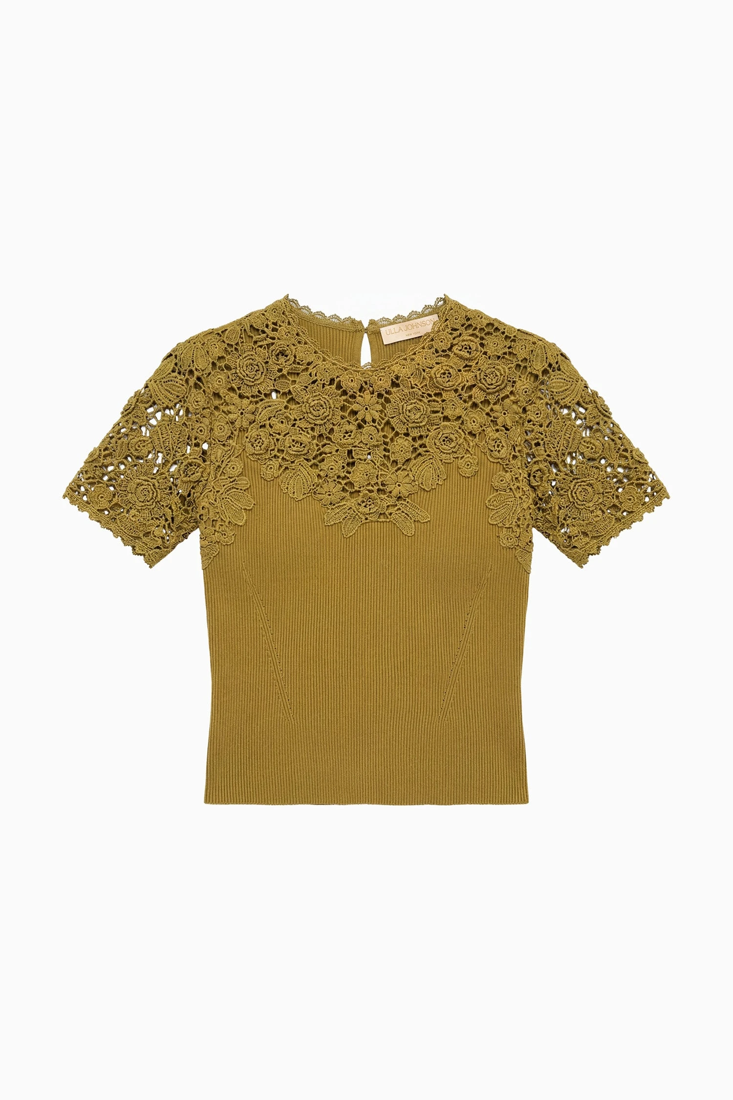 Clelia Crochet Top in Loden