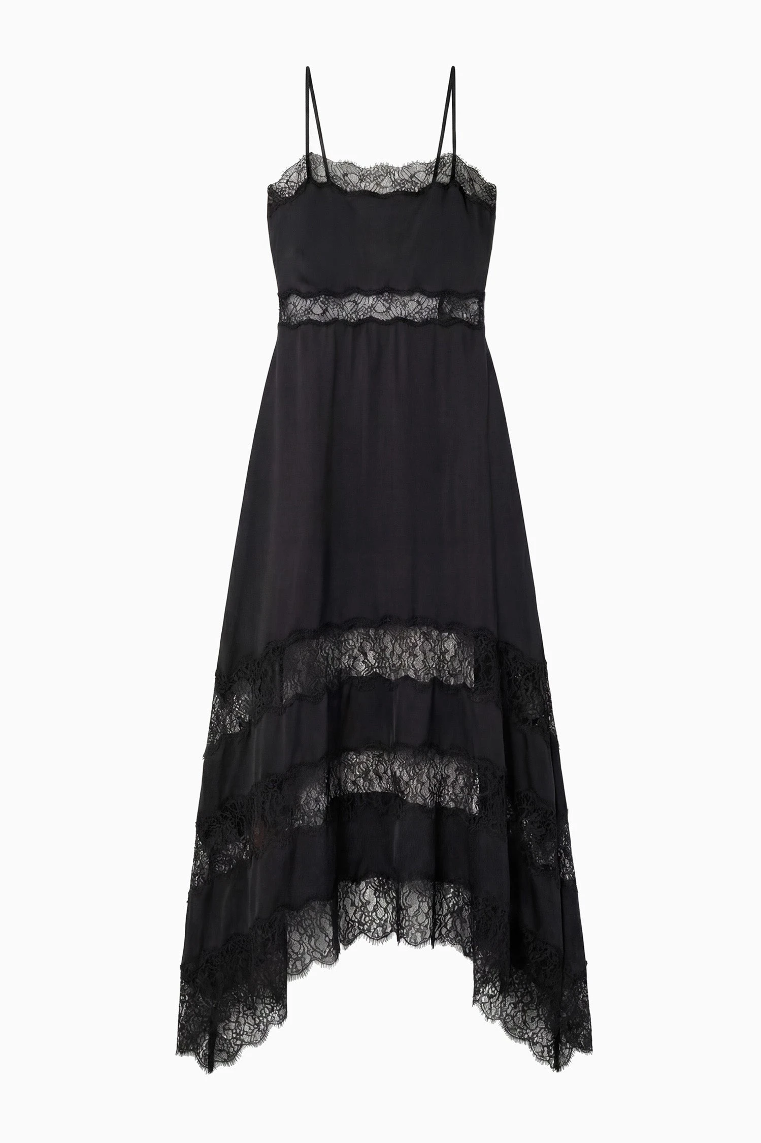 Coco Sleeveless Silk Dress in Noir