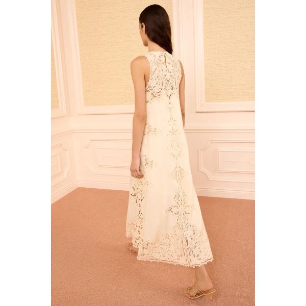 ulla johnson coralite linen dress