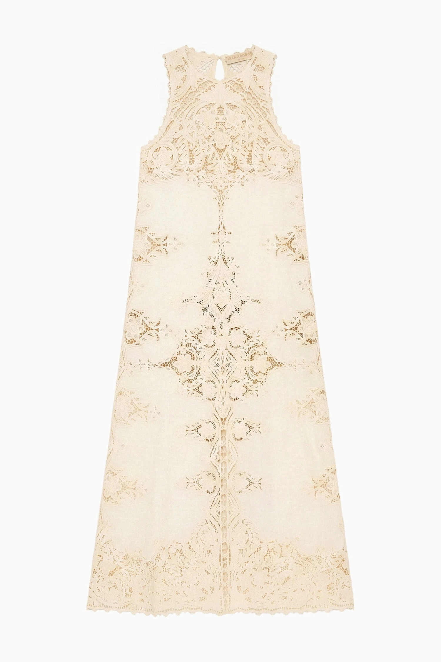 Coralite Linen Dress in Ivory