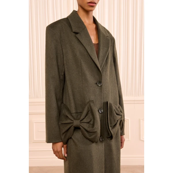 corin wool coat with bows willow