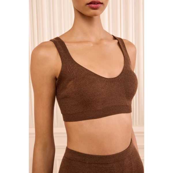 delia knit bra clove