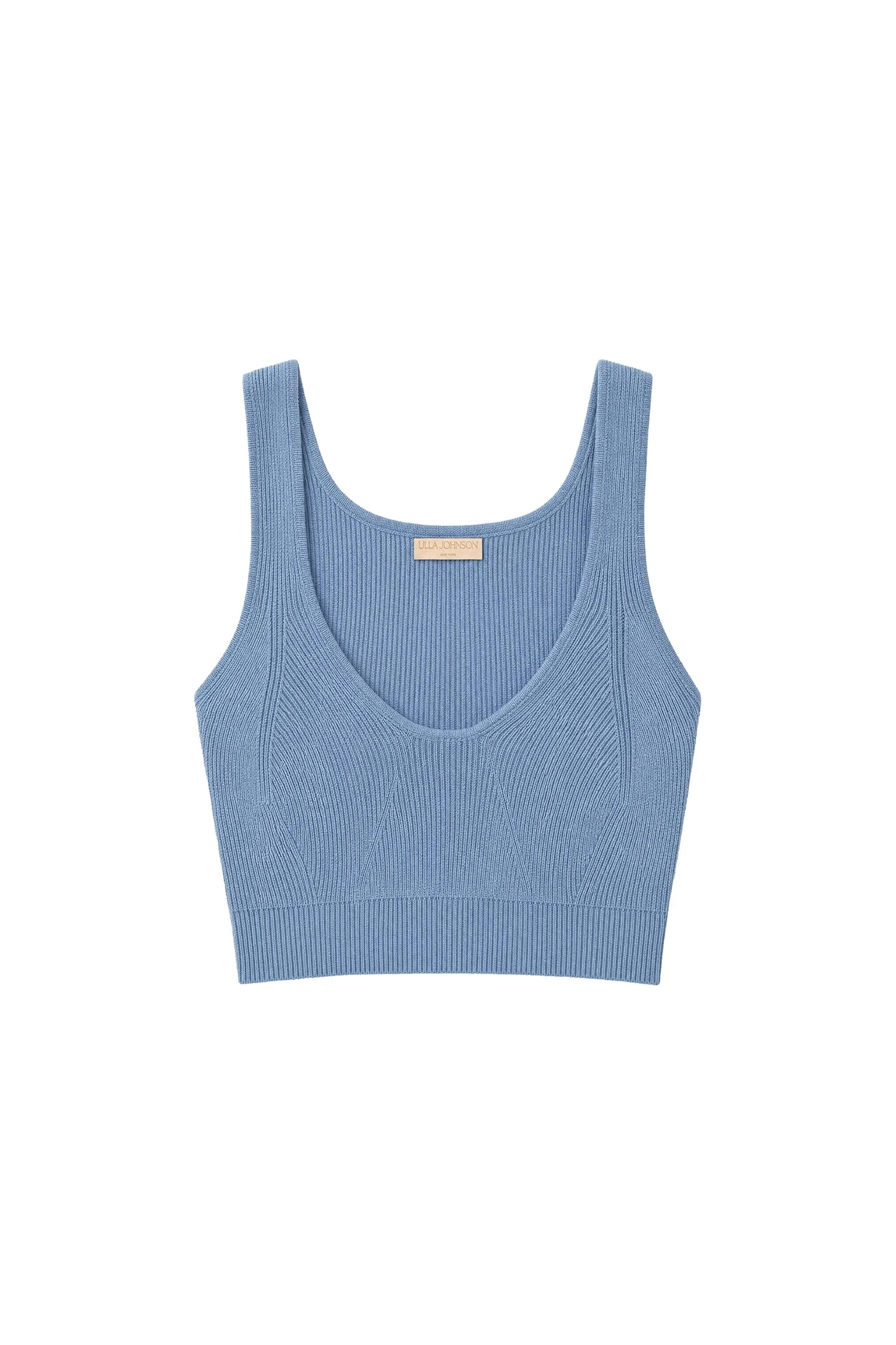 Ulla Johnson Delia Knit Bra in Heron ulla johnson delia knit bra