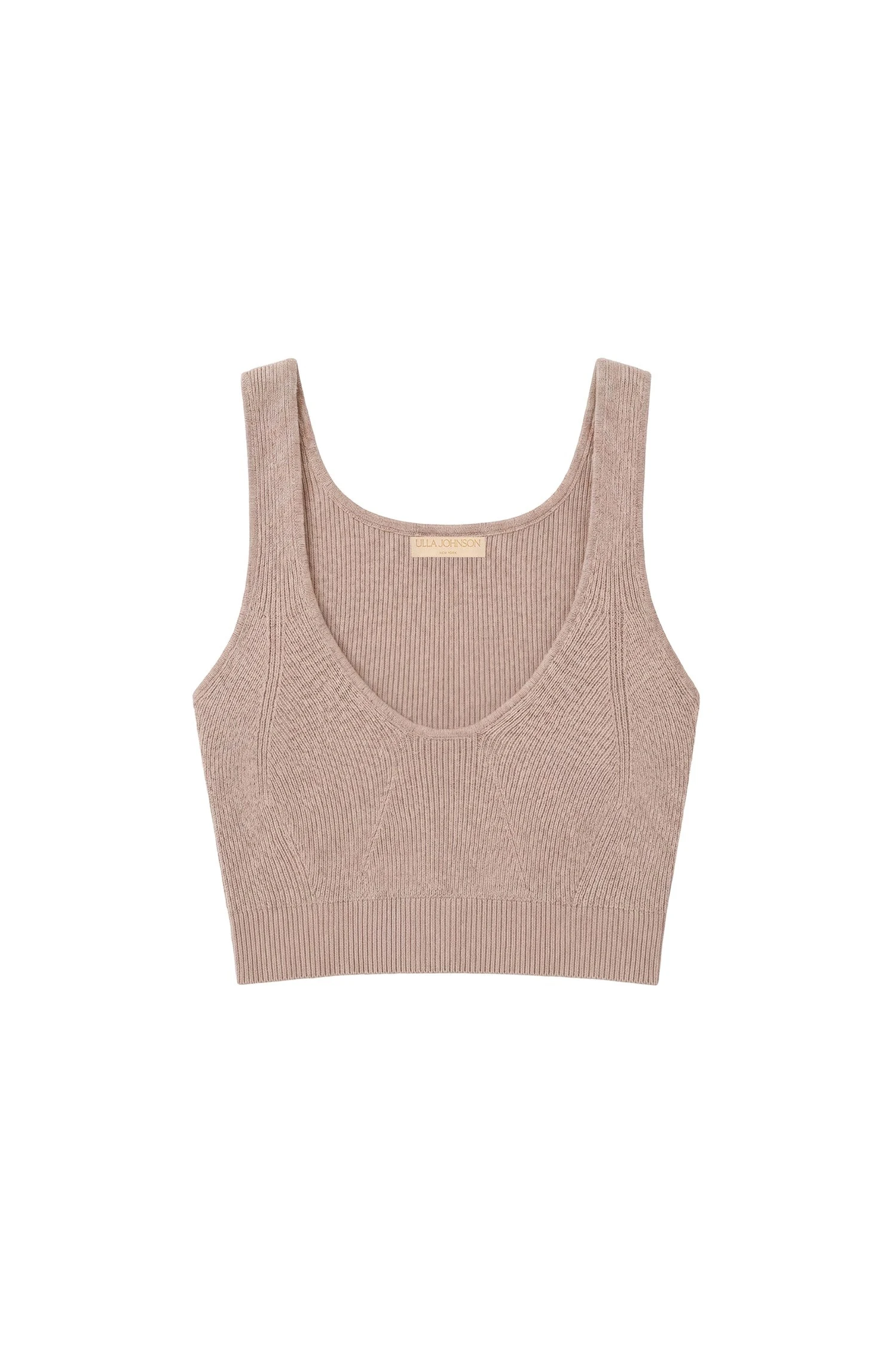 Ulla Johnson Delia Knit Bra in Pebble ulla johnson delia knit bra