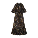 ulla johnson diann ruffled silk gown