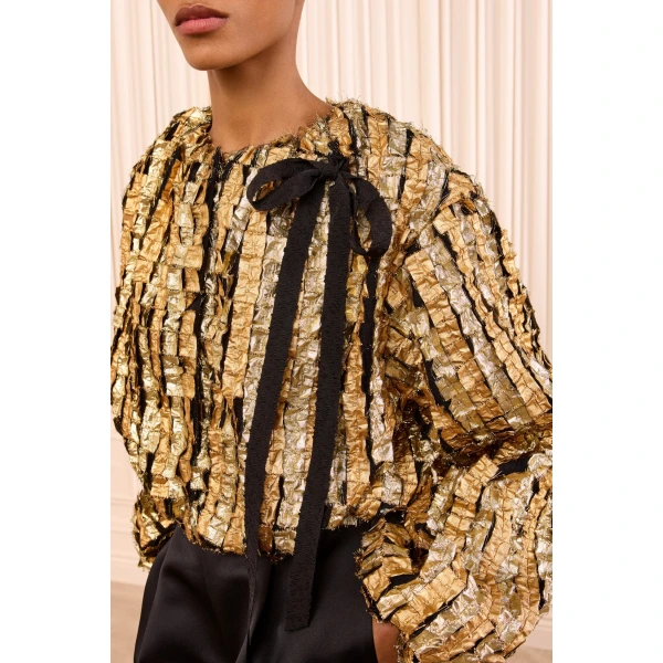 eden lurex jacket gold