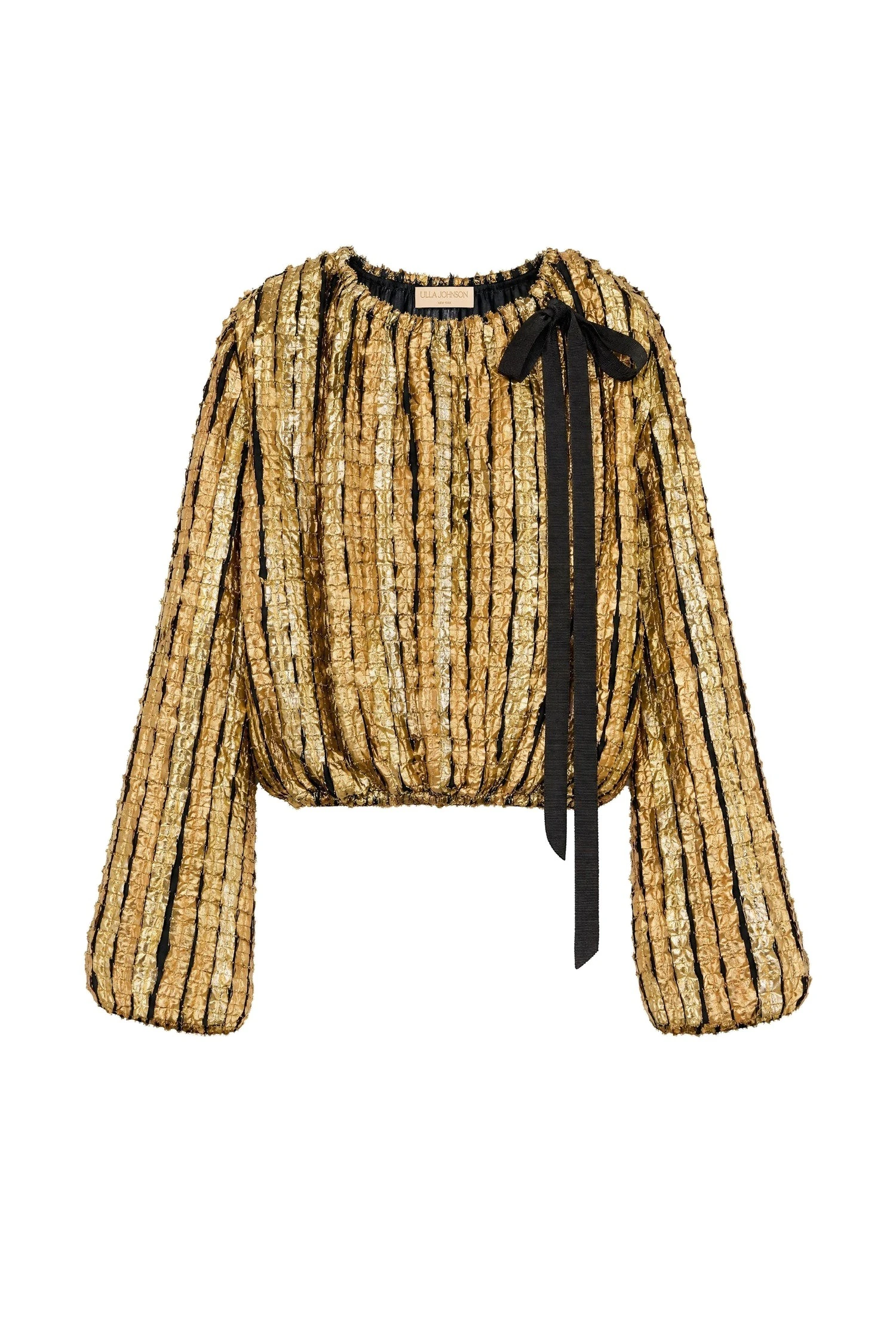 Ulla Johnson Eden Lurex Jacket in Gold ulla johnson eden lurex jacket
