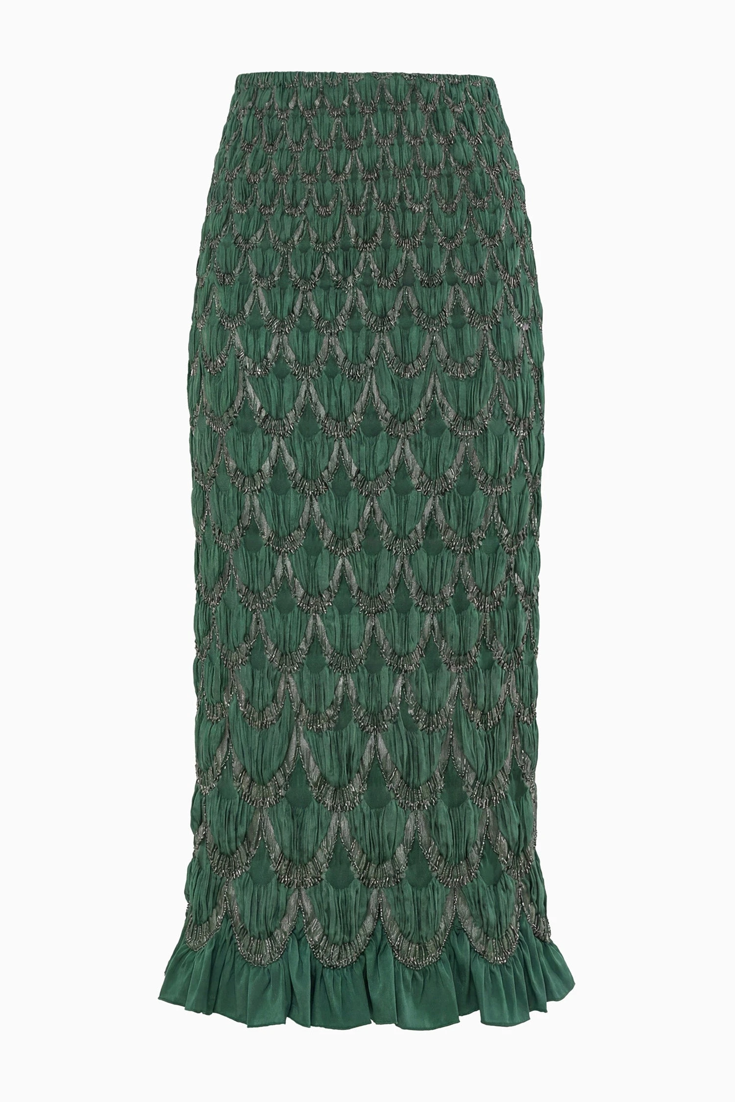 Eleanora Silk Skirt in Tourmaline