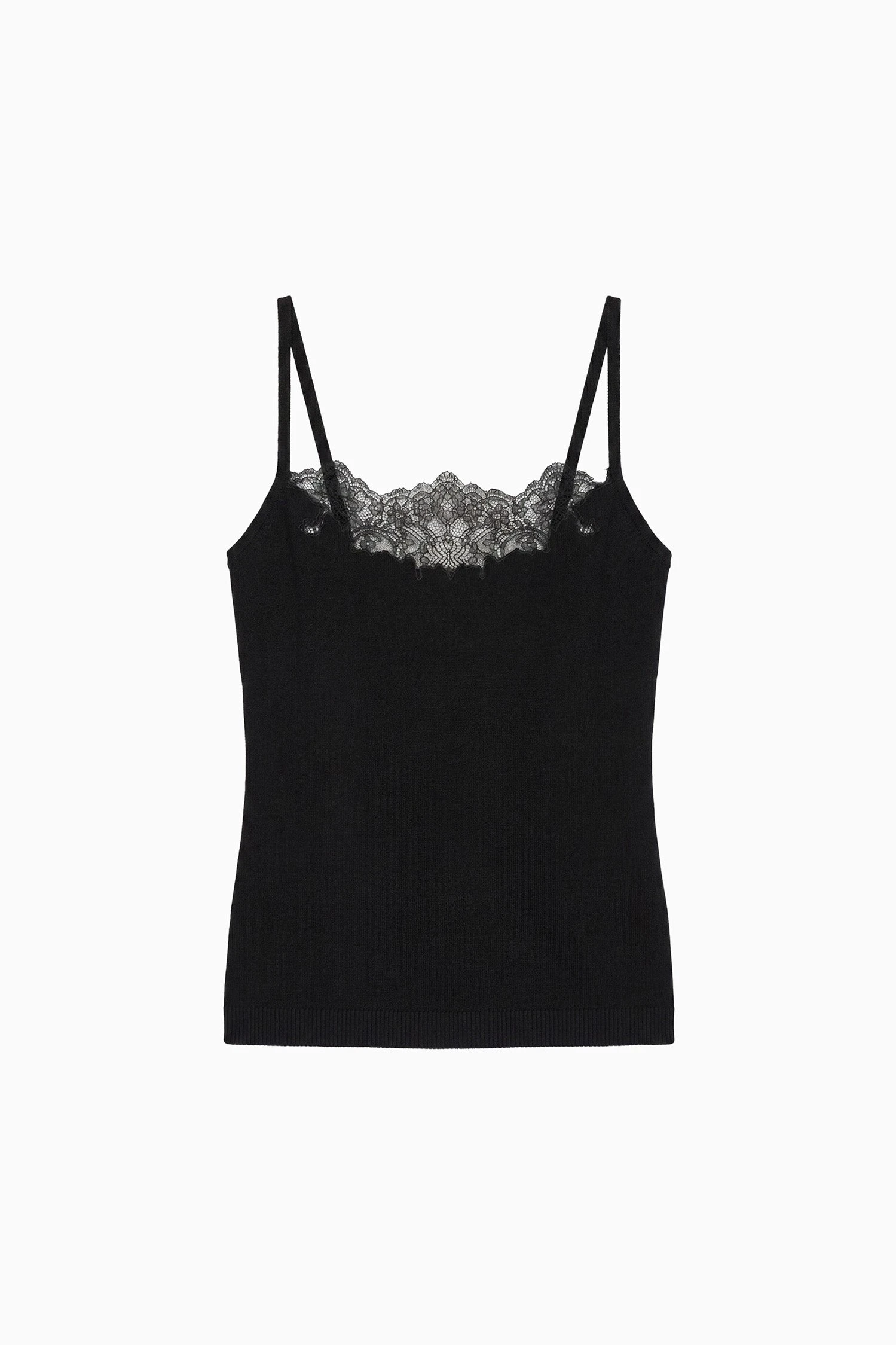 Elena Lace Cami in Noir