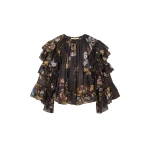ulla johnson elice ruffled silk blouse
