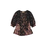 ulla johnson elise short sleeve silk blouse