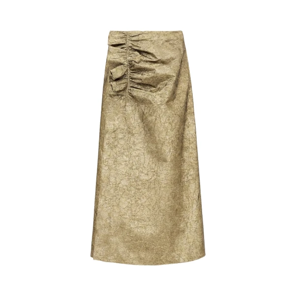 ulla johnson ellis taffeta midi skirt