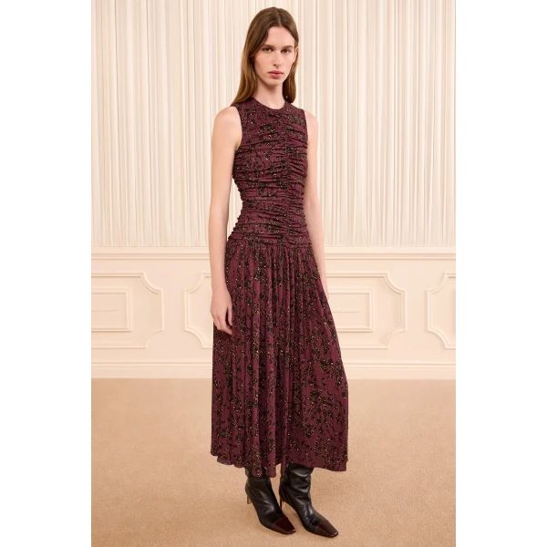 ulla johnson claret floral