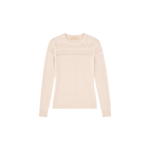 ulla johnson emelie long sleeve cashmere top