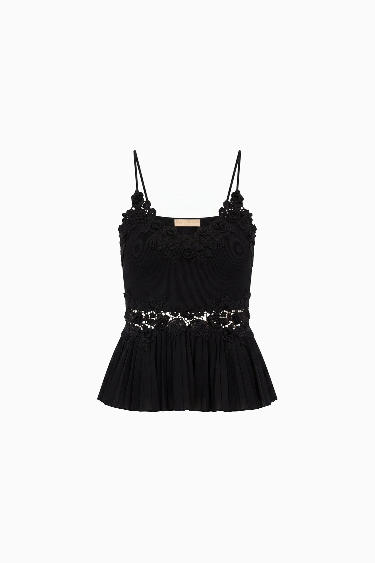 Estelle Crochet Top in Noir