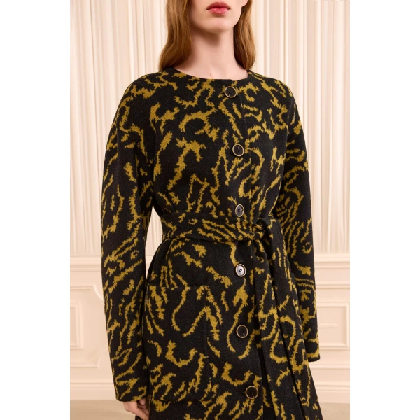 fernanda wool coat amber