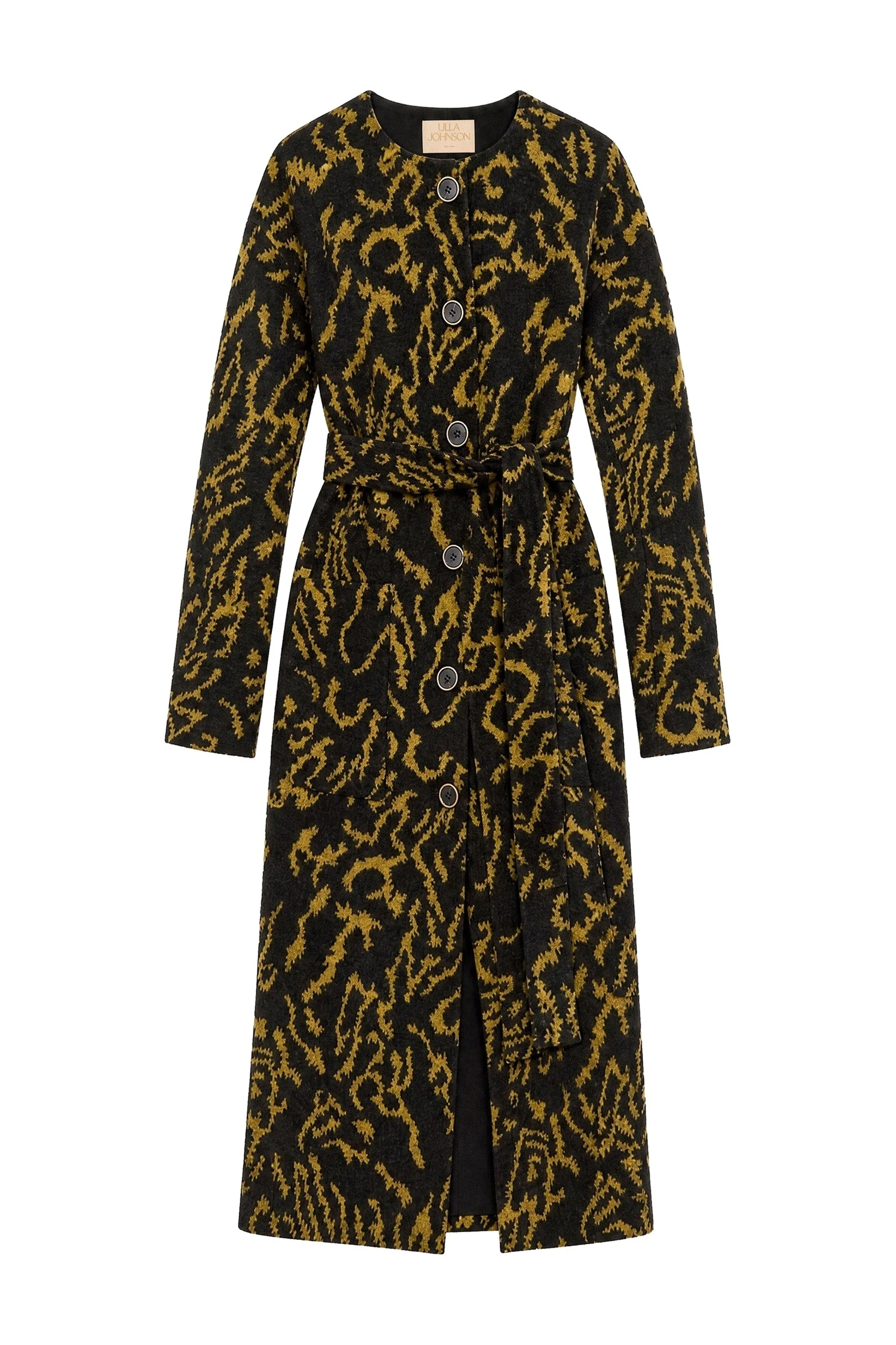 Ulla Johnson Fernanda Wool Coat in Amber ulla johnson fernanda wool coat