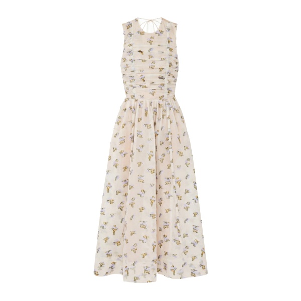 ulla johnson fleurine backless organza dress