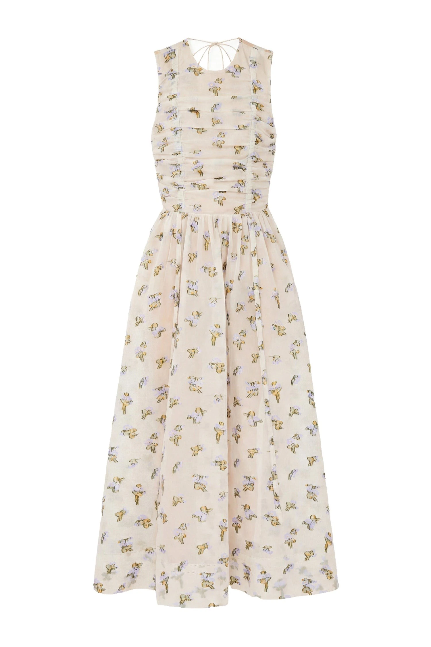 Ulla Johnson Fleurine Backless Organza Dress in Violet Leaf ulla johnson fleurine backless organza dress