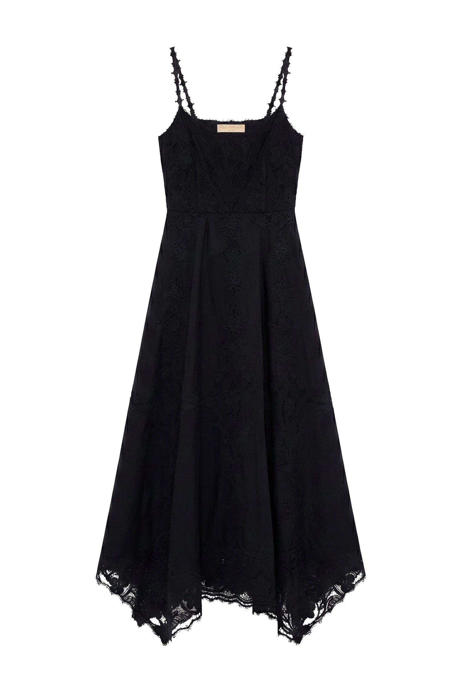 Ulla Johnson Flora Cami Linen Dress in Noir ulla johnson flora cami linen dress
