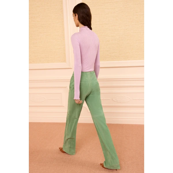 ulla johnson freja suede pant