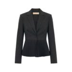 ulla johnson greta pleated wool blazer