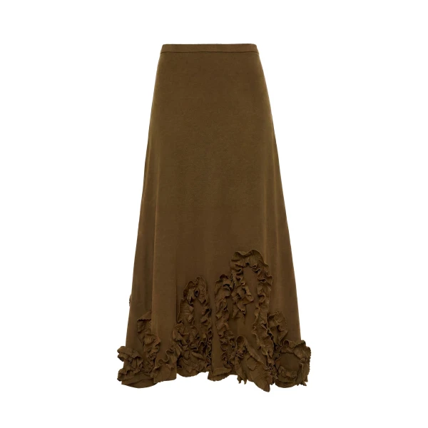 Heloise Jersey Skirt in Loden