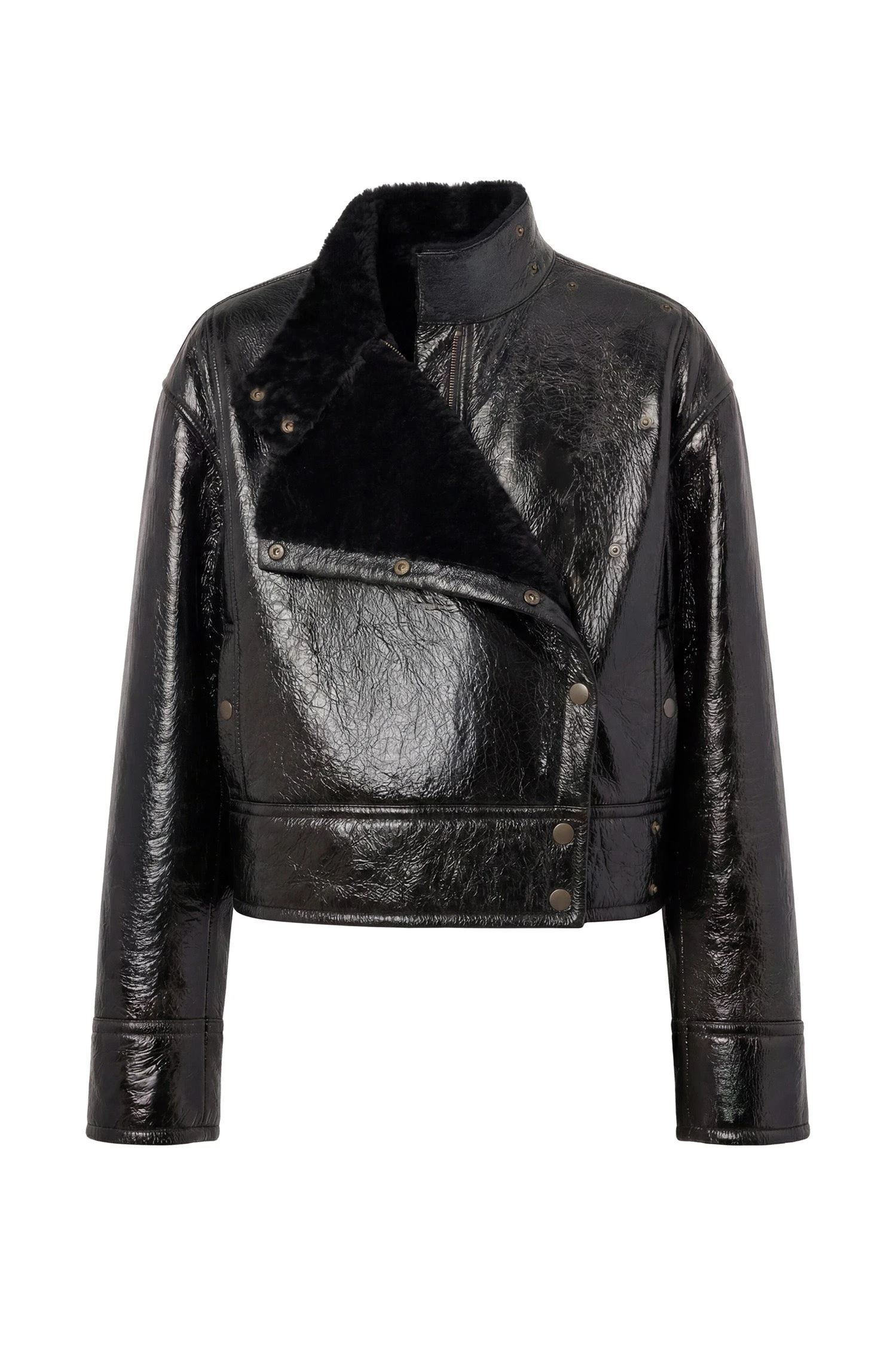 Ulla Johnson Honora Leather Jacket in Noir ulla johnson honora leather jacket