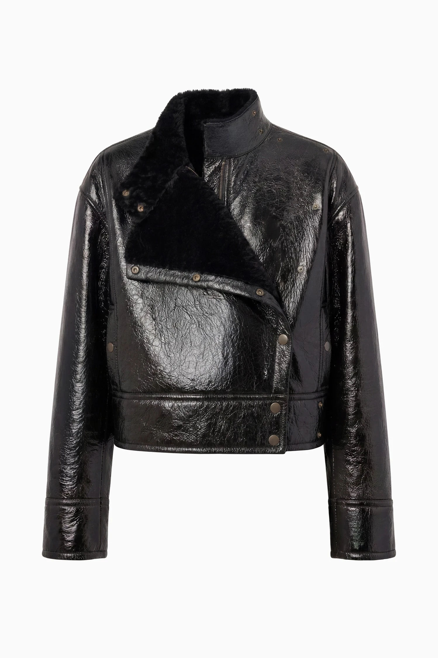 Honora Leather Jacket in Noir
