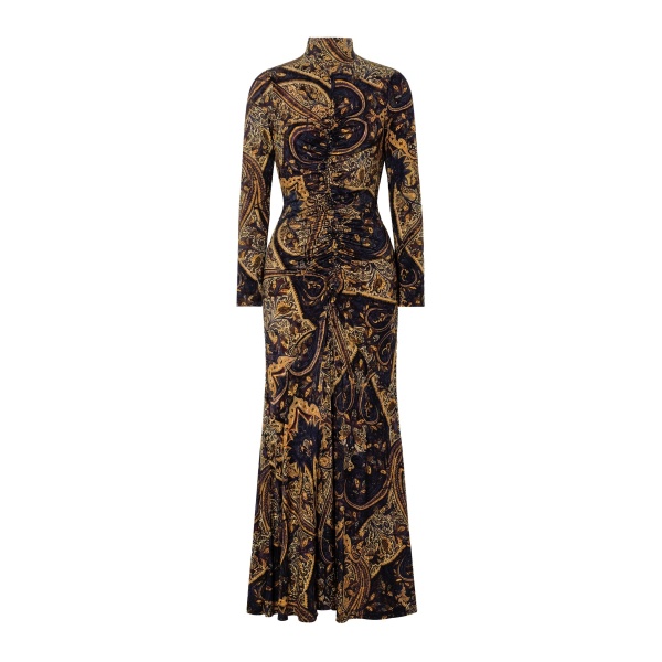 ulla johnson ida long sleeve jersey dress