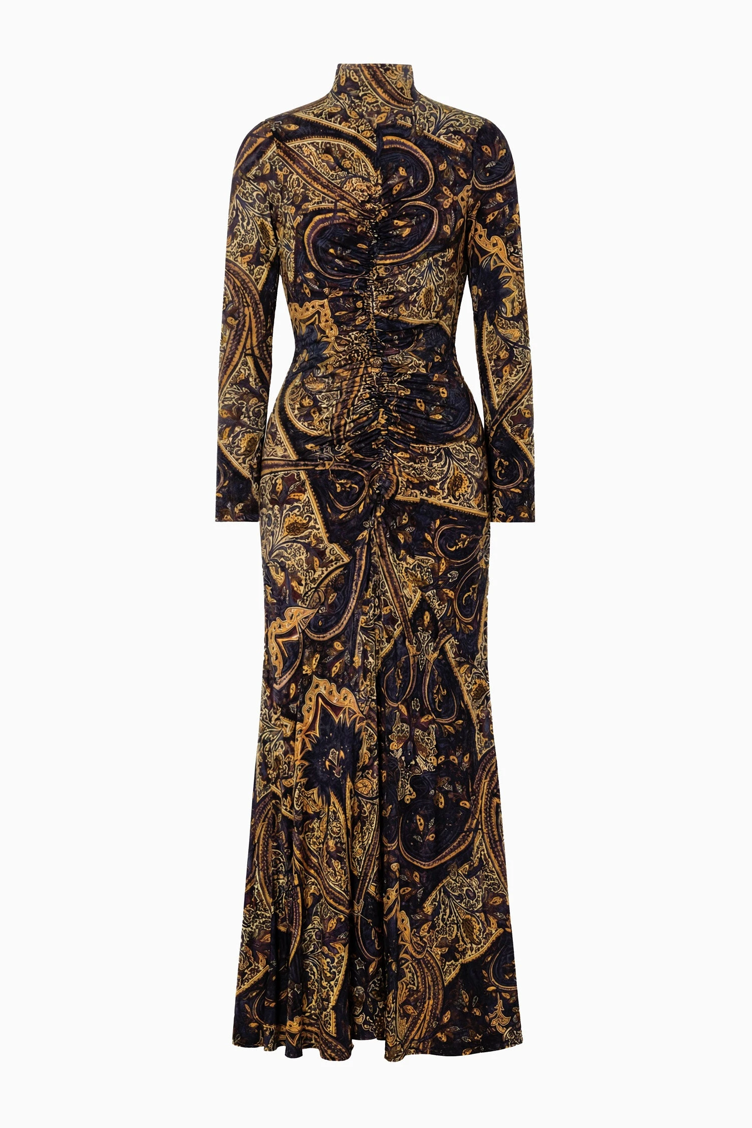 Ida Long Sleeve Jersey Dress in Twilight Paisley