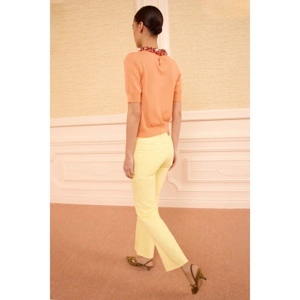 jude embellished top coral