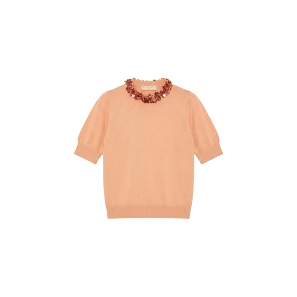 ulla johnson jude embellished top