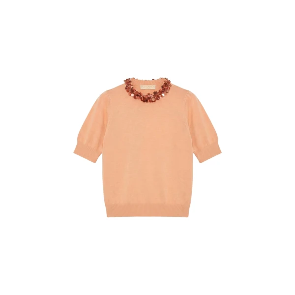 ulla johnson jude embellished top