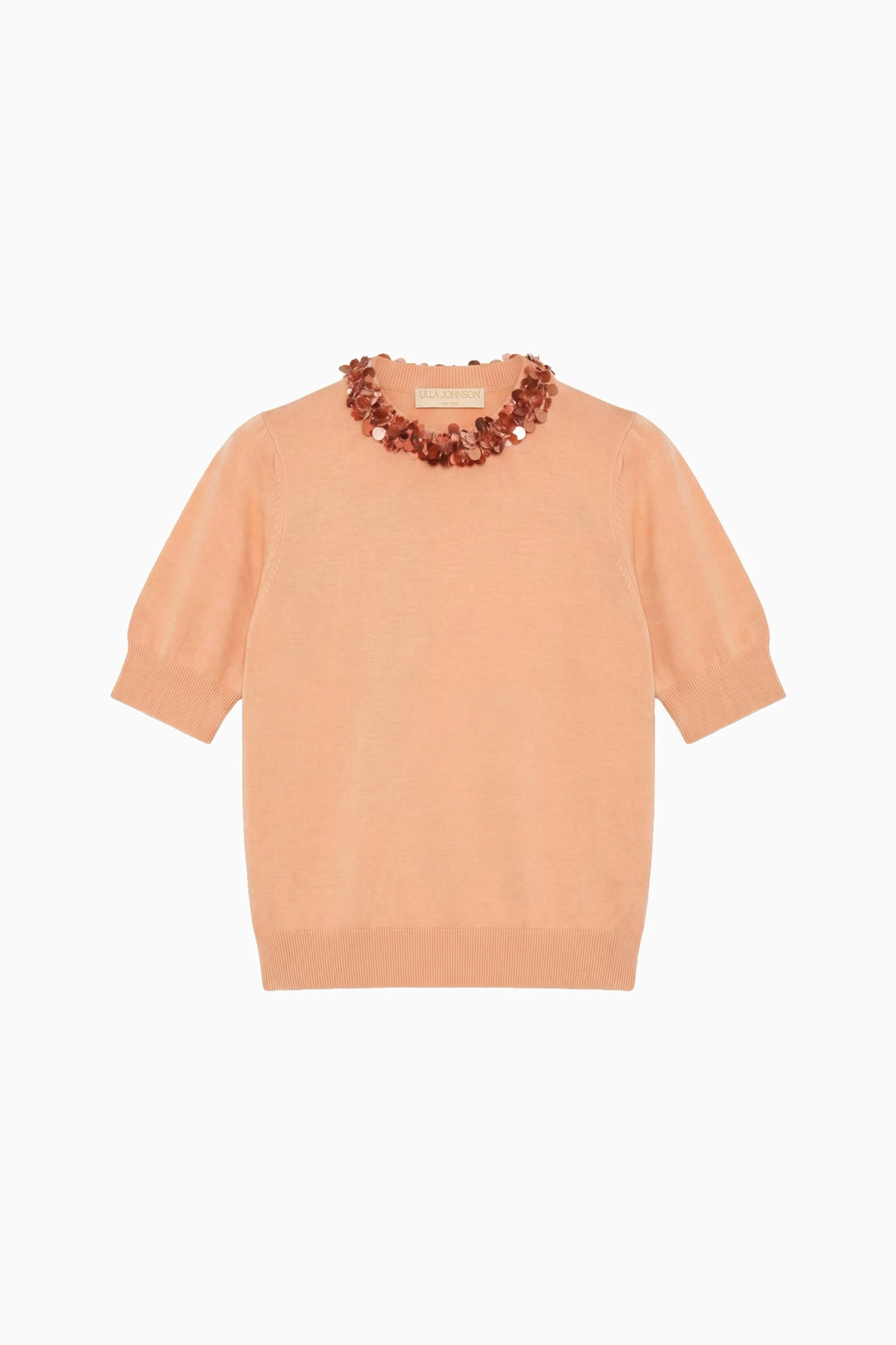 Jude Embellished Top in Coral