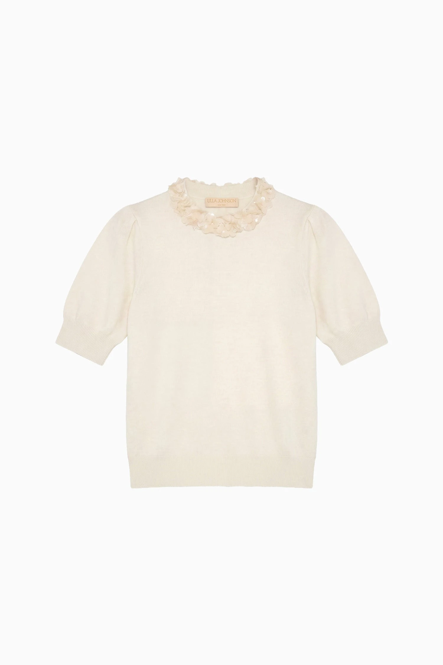 Jude Embellished Top in Pearled Ivory