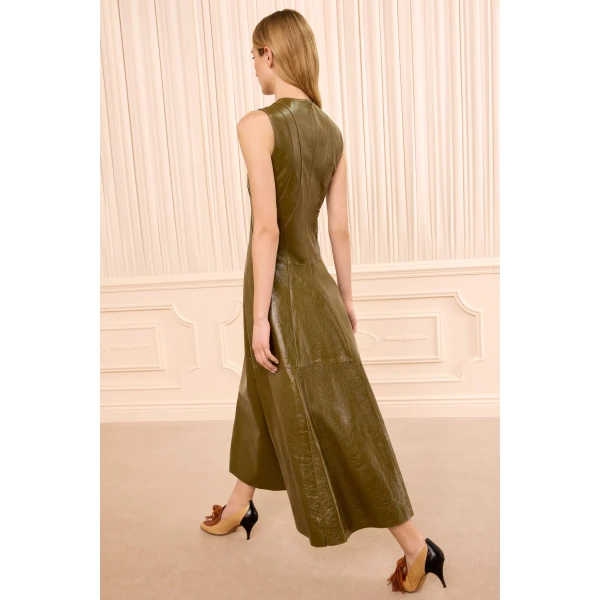 ulla johnson juliette leather dress