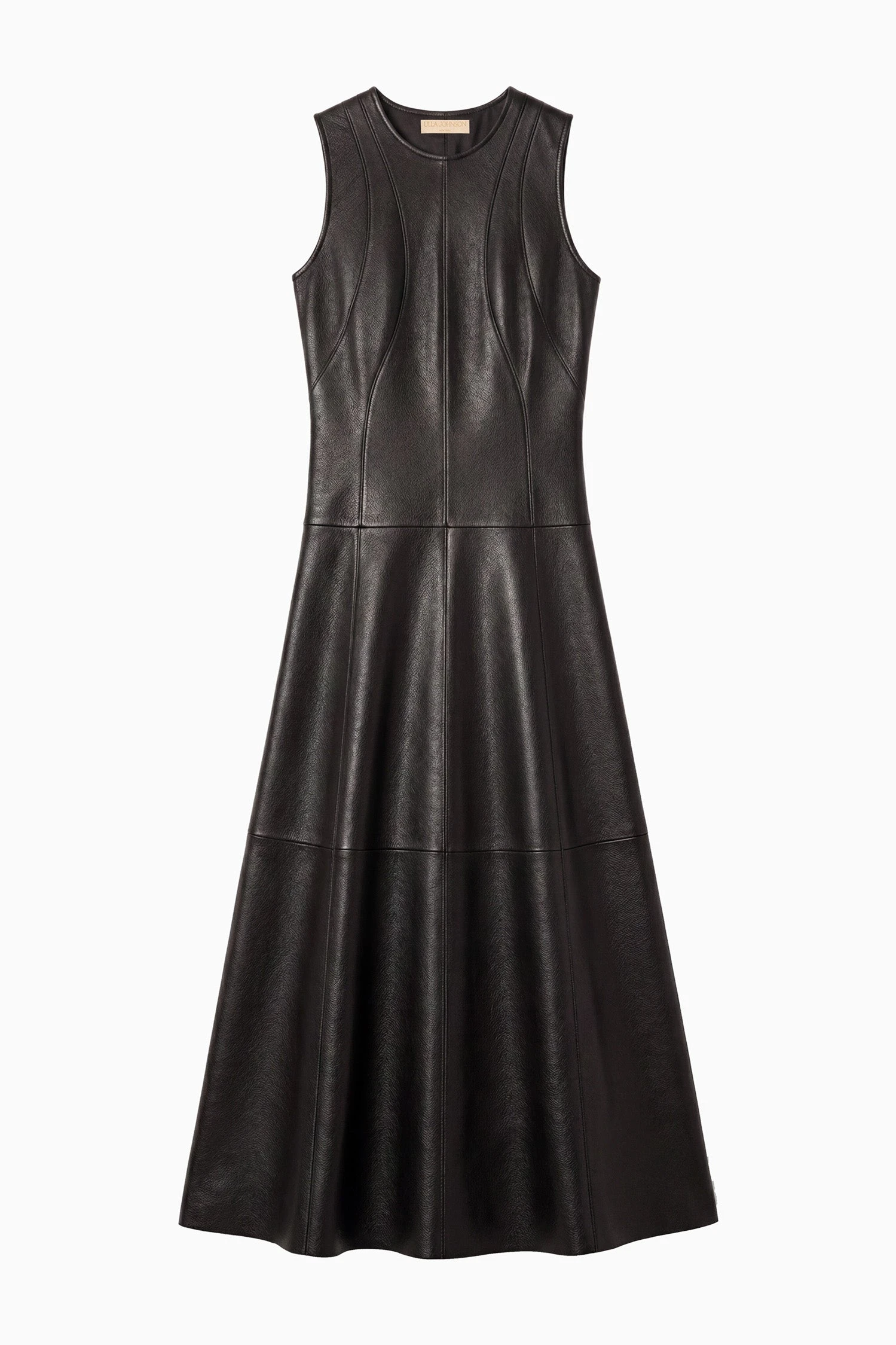 Juliette Leather Dress in Noir