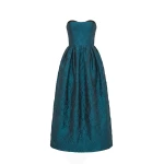 ulla johnson katerina strapless cloque dress